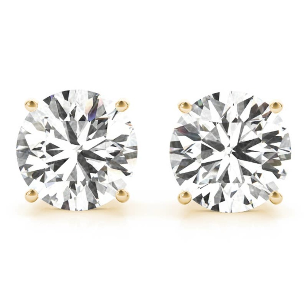 1/5 CT LAB DIAMOND STUD 14KYG IGI CERT F-G VS2-SI1